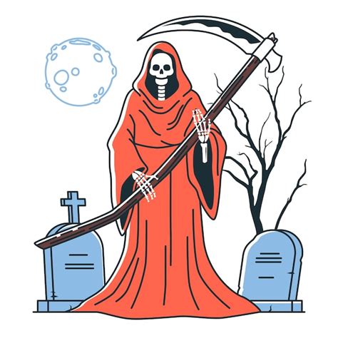 Ilustración de la Muerte como Calavera