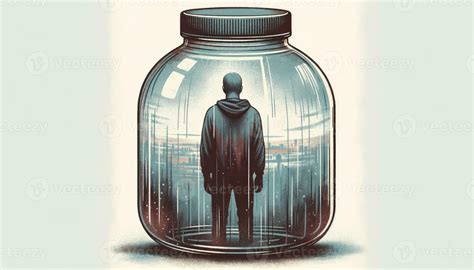 Ilustración de un personaje atrapado en Genjutsu