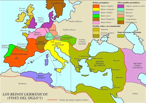 Mapa de Europa medieval con reinos destacados