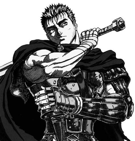 Ilustración de Guts durante la Edad de Oro