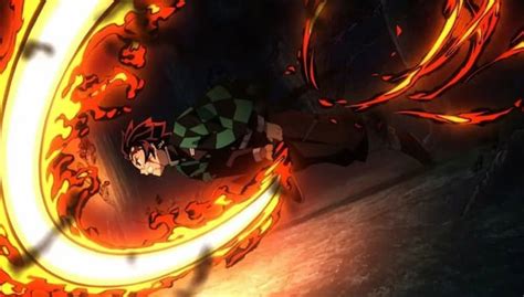 Ilustración de Tanjiro Kamado usando la Respiración del Sol