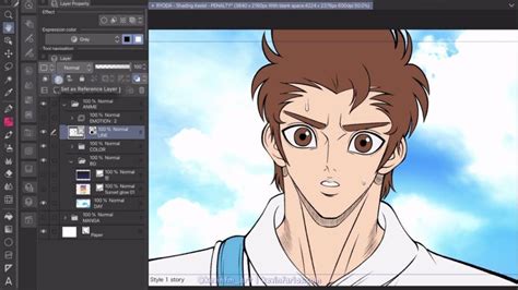 Proceso de coloreado y sombreado en Clip Studio Paint