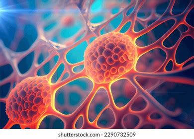 Ilustración científica de células fusionándose