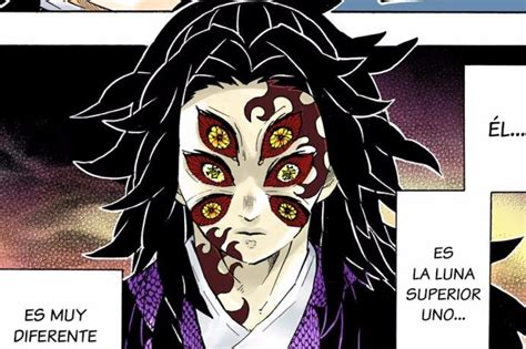 Kokushibo en una de sus primeras apariciones en el manga