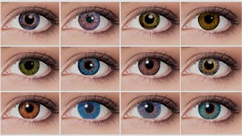 Personaje de anime con lentes de contacto coloridas