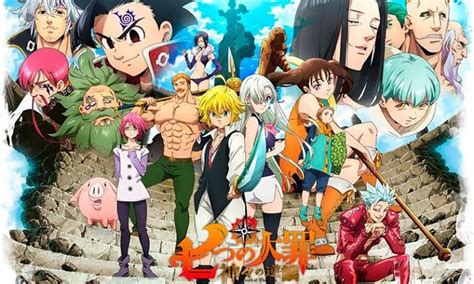 Mapa de horarios de estreno de Nanatsu no Taizai en Latinoamérica