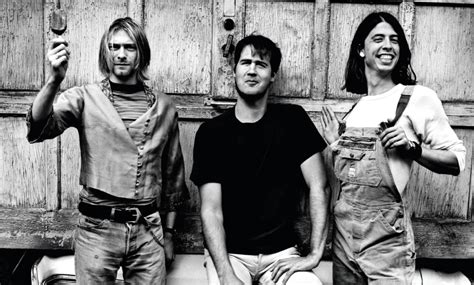 Foto de Kurt Cobain, Krist Novoselic y Chad Channing en los inicios de Nirvana