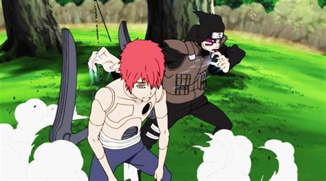Kankuro luchando contra Sasori
