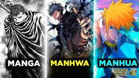 Tabla comparativa de Manhwa, Manga y Manhua