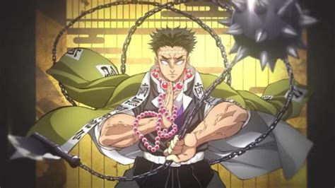 Gyomei Himejima utilizando la Respiración de la Roca