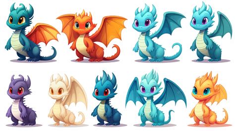 Collage de diferentes tipos de dragones invocados por las Esferas del Dragón