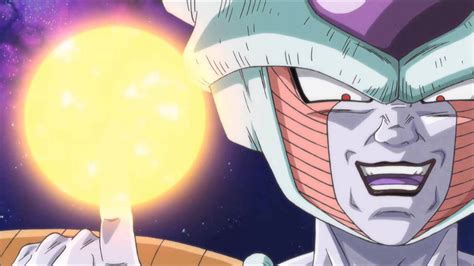 Freezer destruyendo el planeta Vegeta