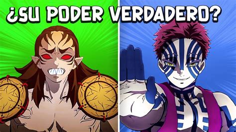 Infografía detallando las habilidades y técnicas de sangre demoníaca de Tamayo.