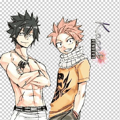 Ilustración de Natsu y Gray caminando juntos