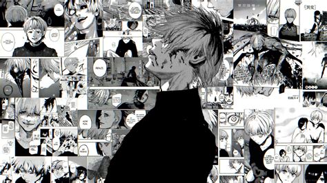 Collage de diferentes fondos de pantalla de Ken Kaneki