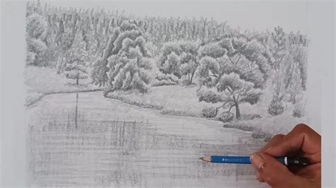Sai dibujando junto a un río