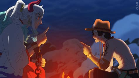 Yamato y Ace compartiendo unos tragos en 