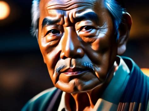 Primer plano de un personaje japonés con expresión dramática
