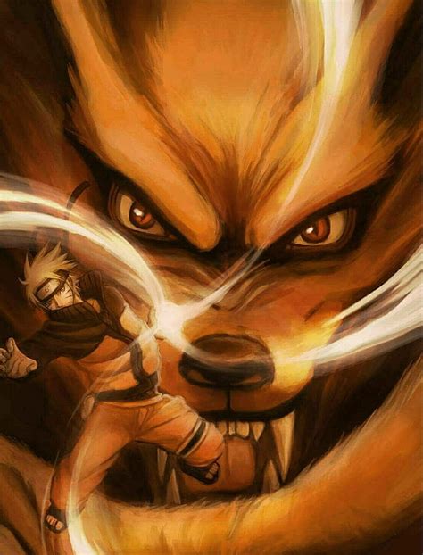 Naruto Uzumaki con el Zorro de Nueve Colas