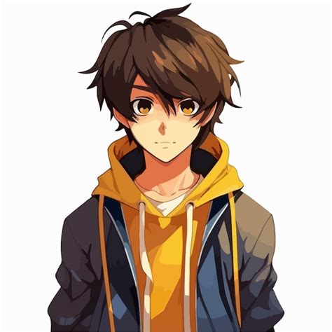 Ilustración de un personaje Uke en estilo anime, con rasgos andróginos.