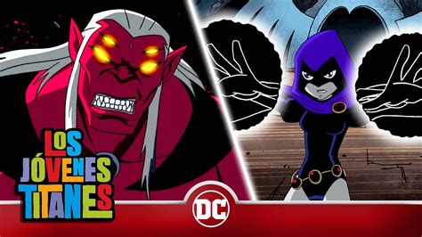 Los Jóvenes Titanes luchando contra Plasmus