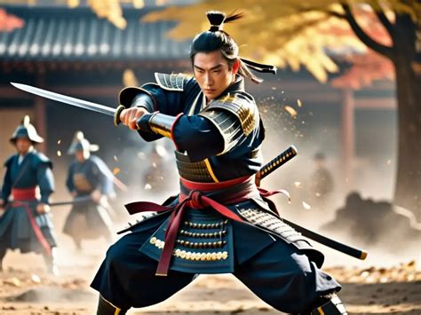 Samurái en pose de combate con katana en Nioh
