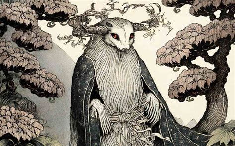 Ilustración de un Yokai invocado desde un Núcleo de Alma en Nioh