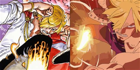 Ilustración de Sanji utilizando la técnica Diable Jambe