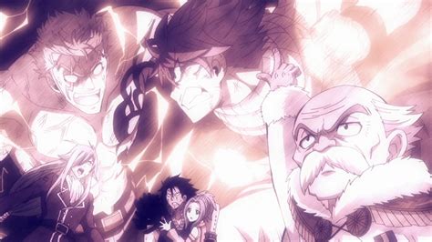Equipo de Fairy Tail en batalla