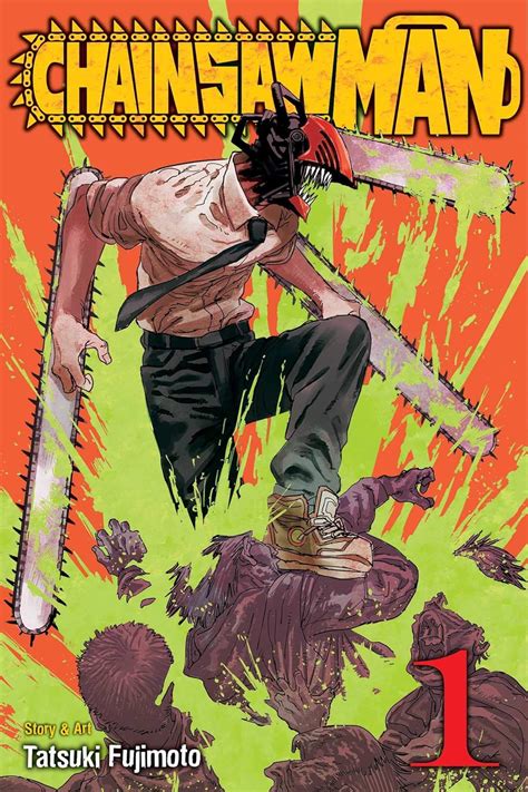 Portada del volumen 1 de Chainsaw Man