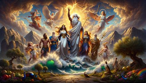 Representación artística de la Tierra de los Dioses