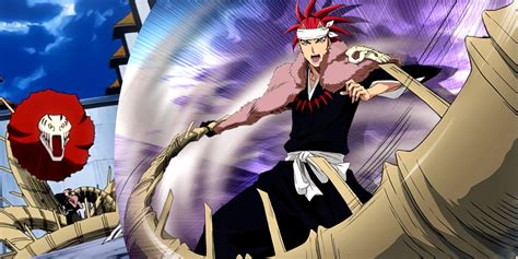Renji Abarai en acción con su Zanpakutō, Zabimaru