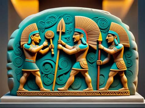 Representación artística del sacrificio de Yahiko