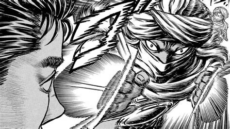 Guts enfrentándose a los Bakiraka