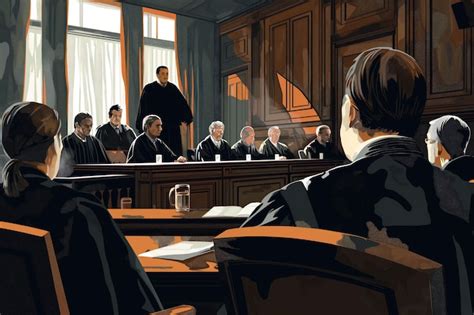 Darius Zackly presidiendo un juicio