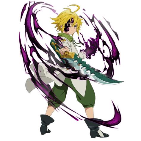 Ilustración de Meliodas con Lostvayne
