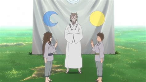Ilustración de Hagoromo Ōtsutsuki despertando el Rinnegan