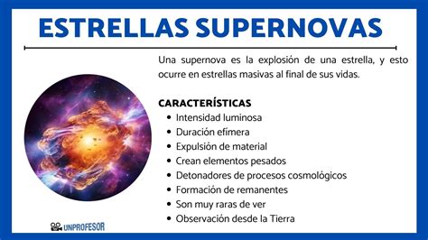 Ilustración de los Supernovas