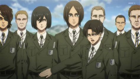 Ilustración de personajes de Attack on Titan