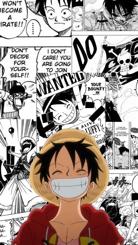 Ilustración de Monkey D. Luffy en estilo manga