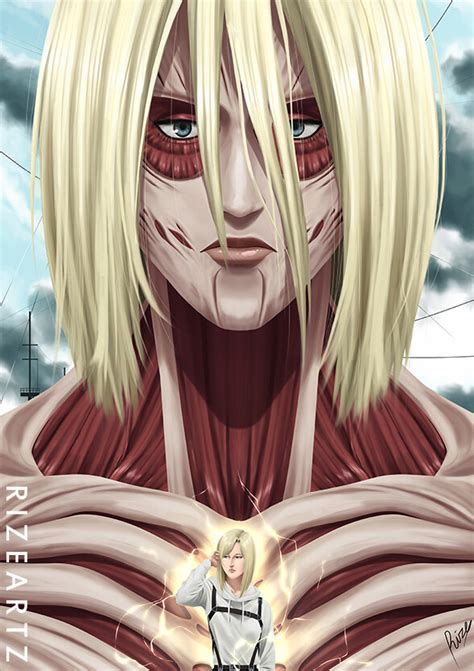 Ilustración de Annie Leonhart en Attack on Titan