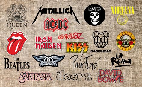 Logotipos de algunas de las bandas que interpretaron canciones para Bleach