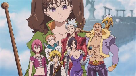 Representación de los personajes principales de Nanatsu no Taizai