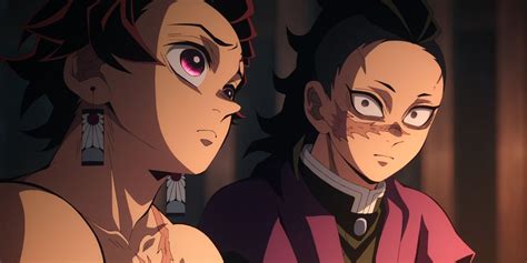 Genya y Tanjiro luchando juntos
