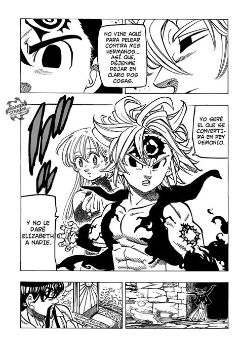 Ejemplo de arte del manga de Nanatsu no Taizai con gran detalle