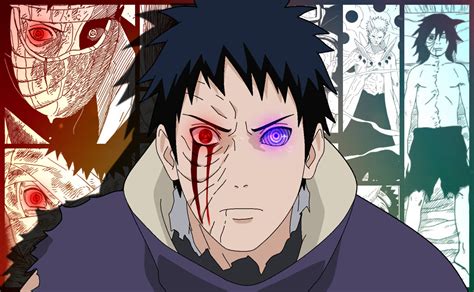 Obito Uchiha llorando en medio de la sangre