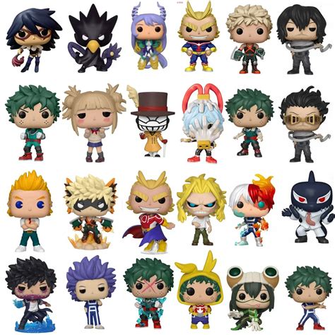 Estantería con figuras Funko Pop de My Hero Academia