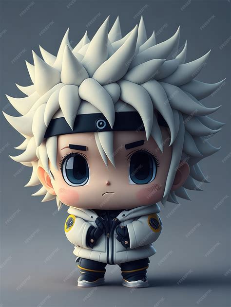 Ilustración de un personaje de manhwa con cabello llamativo