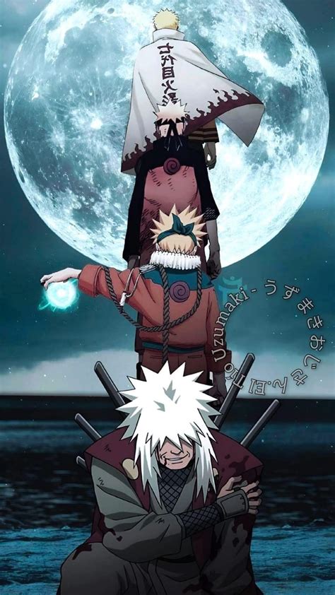 Jiraiya en Modo Sabio luchando contra los cuerpos de Pain