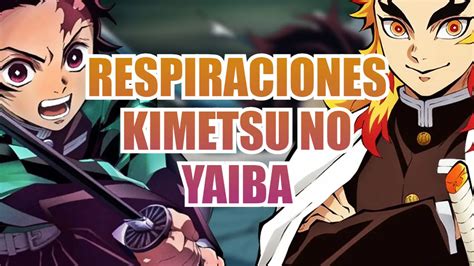 Infografía de las diferentes Respiraciones y sus usuarios en Kimetsu no Yaiba